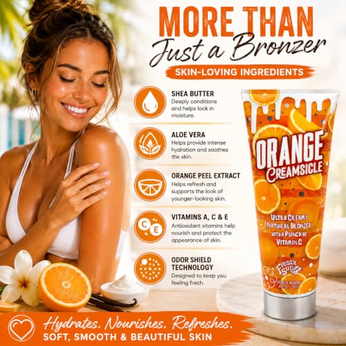 Fiesta Sun Orange Creamsicle Natural Bronzer Indoor Tanning Lotion - 8 oz