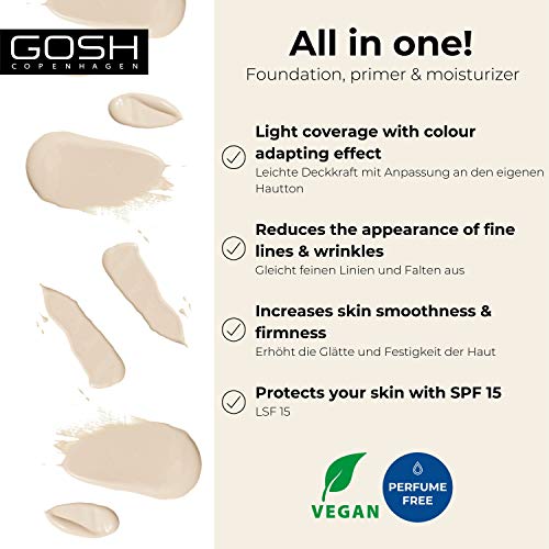 GOSH BB Cream 01 Sand - Full Coverage Foundation