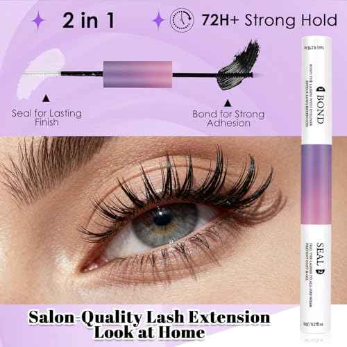 CyanoooGenesis 30D+40D+50D+60D Lash Clusters Kit for Beginners – 640Pcs/320 Pairs 9-16mm 8-Length False Lashes with Dual-Head Bond & Seal, Precision Tweezer for DIY Lash Extension