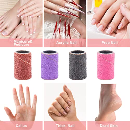 Nail Sanding Bands Set 240 Pieces 80#120#180#240# Grit