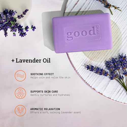 Alaffia Lavender Good Soap Value Pack 4 Count, 20 OZ