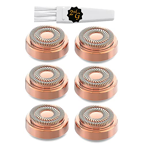 tuokiy Replacement Heads for Flawless Gen 2 Facial Hair Remover - 7 Piece Set