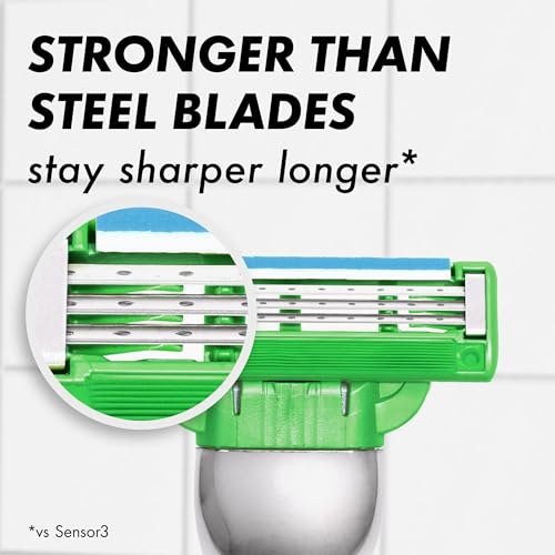 Gillette Mach3 Sensitive Razors for Men, 1 Handle, 5 Blade Refills, Designed for Sensitive Skin