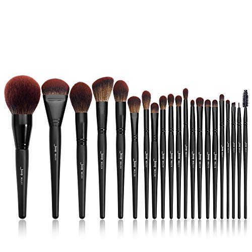 Jessup 21Pc Makeup Brush Set - Premium Synthetic Vegan Brushes