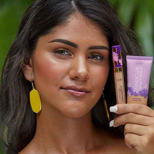 tarte maracuja tinted moisturizer ? Lightweight Sheer Foundation with Buildable Longwear Coverage, Hyaluronic Acid, Turmeric, Aloe for Hydrated Skin, Vegan & Cruelty Free