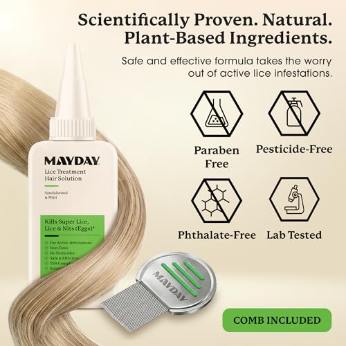 Lice Treatment with Comb - 3.4oz Hair Care Set