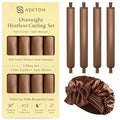 ADETON Heatless Hair Curlers Set Satin Overnight Curling Rods with Bonnet for Long Hair