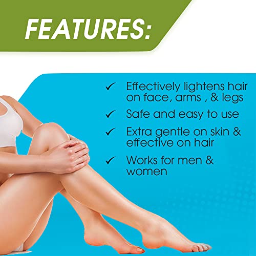 Invisi Bleach Face & Body Hair Lightening Cream - Blue, 1.5 oz - Sensitive Skin
