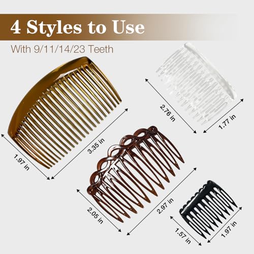 32-Pack French Hair Combs for All Hair Types