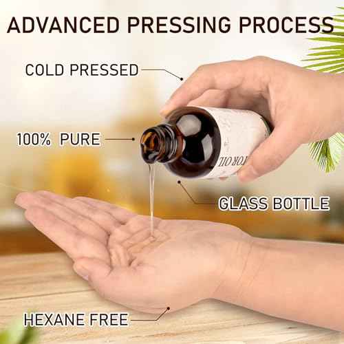 Castor Oil Pack for Detox: 100% Pure Cold-Pressed Oil in Glass Bottle with Cotton Wraps for Liver Support