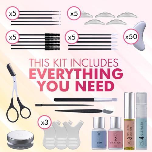 Lash Lift & Brow Lamination Kit - 2-in-1 DIY Perm, 15 Applications