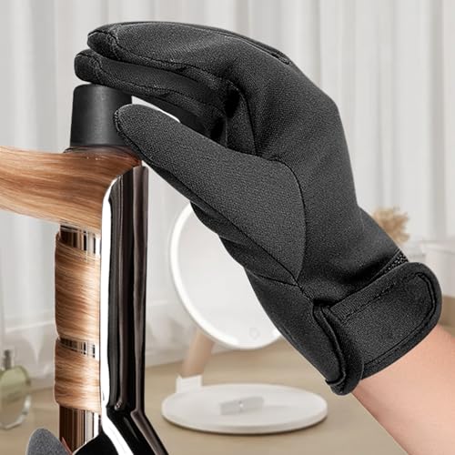 Heat Resistant Hair Styling Gloves for Curling Iron Flat Iron