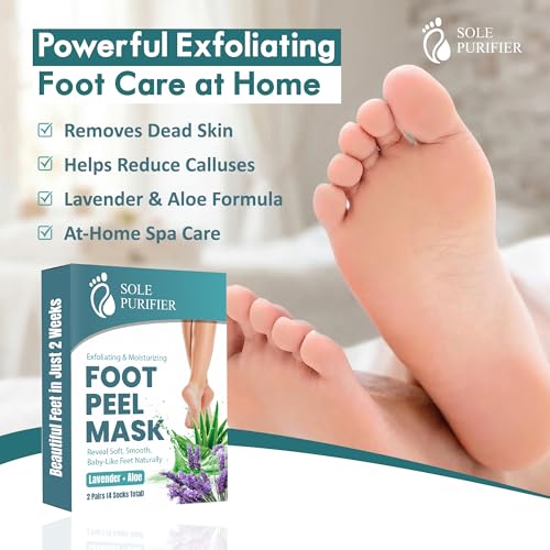Exfoliating Foot Peel Mask 2-Pack for Dead Skin & Callus Removal