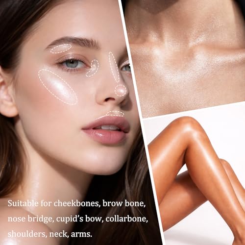 UCANBE Sparkle Bomb Baked Highlighter Powder - Rose Glow