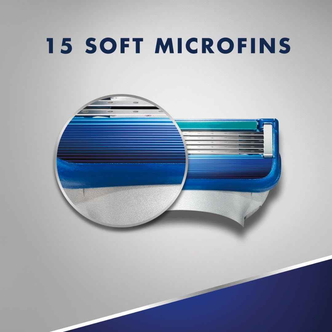 Gillette5 Mens Razor Blade Refills, 12 Count, Lubrastrip for a More Comfortable Shave