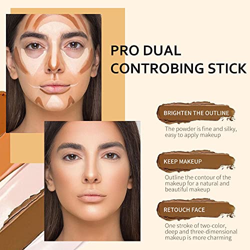 4 Colors Cream Contour Sticks Highlight Kit for Beginners
