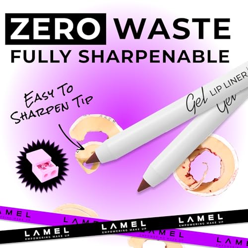 Lamel Gel Lip Liner Pencil 3-Pack – Waterproof 2-in-1