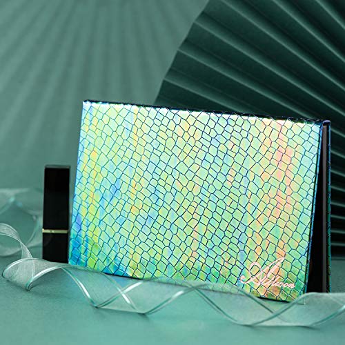 Allwon Magnetic Makeup Palette Mermaid Green with Mirror & 30 Metal Stickers
