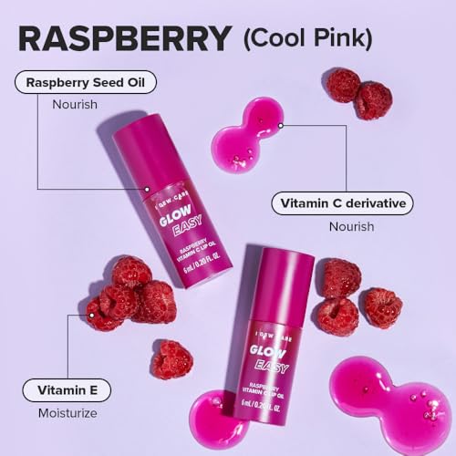 I Dew Care Glow Easy Raspberry Lip Gloss - Vitamin C & Jojoba