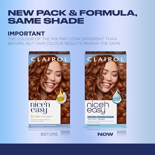 Clairol Nice'n Easy 6R Light Auburn Permanent Hair Dye