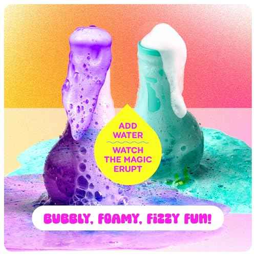 Tubby Tots Bath Potion Kits for Kids - 6 Pk - Bath Bombs for Kids - Toddler Bubble Foam Colors Fizzies - Bathtub Toys for Kid Ages 4-8 Years Old - Science Soap Potions Kit Age 3 4 5 6 7 8 - Non Toxic