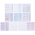 10 Sheets Face Gems Jewels for Makeup Self Adhesive Rhinestones Gems Stickers for Face Nail Eyes Decor Bling Stick on Jewels for Christmas DIY Craft, Card Decorations
