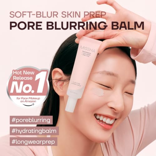 MISSHA Glow Pore Blurring Balm Primer - Hydrating Makeup Base 1.35 oz