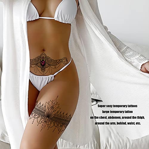 Lace Temporary Tattoos for Women - Set of 5