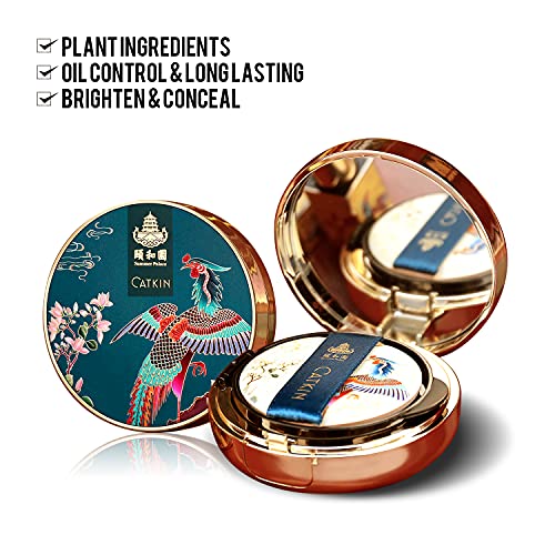 CATKIN 3Pcs Makeup Set Includes BB Cream Air Cushion Foundation C01, Matte Lipstick CO157 and Cheek Blush C04