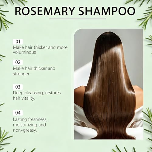 NovaCharm Rosemary Shampoo with Keratin - 2 Pack, 100ML Each