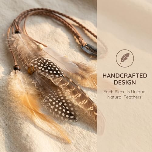 Feather Hair Clip Handmade Boho Rooster Feathers 13 inch