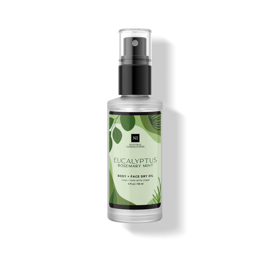Natural Inspirations Eucalyptus Rosemary Mint Body & Face Dry Oil 4oz