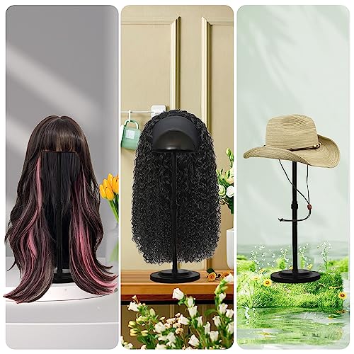 Adjustable Wig Stand Holder - Portable Wig Head Display
