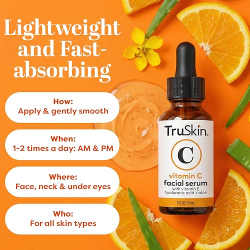 TruSkin Vitamin C Serum with Hyaluronic Acid 1oz