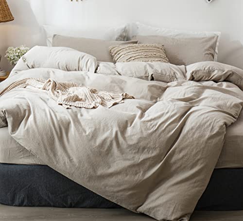 MooMee Washed Cotton Duvet Cover Set King Size
