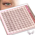 Brown Lash Clusters Wispy Eyelash Extensions Invisible Band