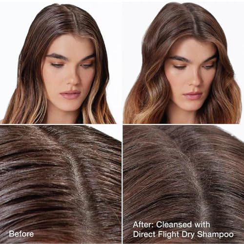 IGK DIRECT FLIGHT Multi-Tasking Matcha Dry Shampoo | Light Cleanse + Style Preserving | Vegan + Cruelty Free |