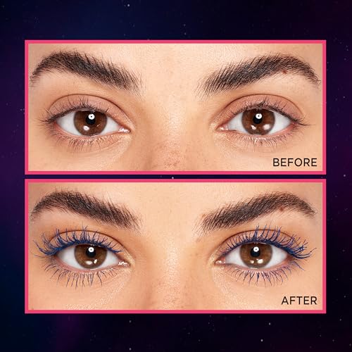 L'Oreal Paris Telescopic Lift Mascara Stellar Blue – Lengthening & Volumizing Waterproof Eye Makeup 0.33 fl oz