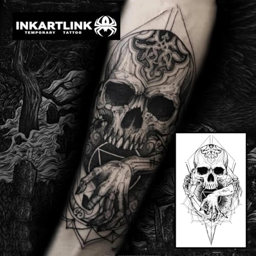 INKARTLINK Semi-Permanent Waterproof Tattoos, 7-14 Day Realistic Designs