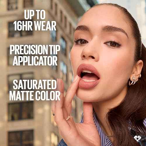 MAYBELLINE Super Stay Matte Ink Liquid Lipstick Makeup, Long Lasting High Impact Color, Up to 16H Wear, Charmer (Midtone Mauvy Brown)