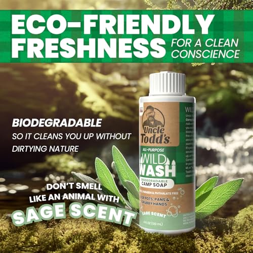 Uncle Todd's Biodegradable Camping Soap 4oz - Sage