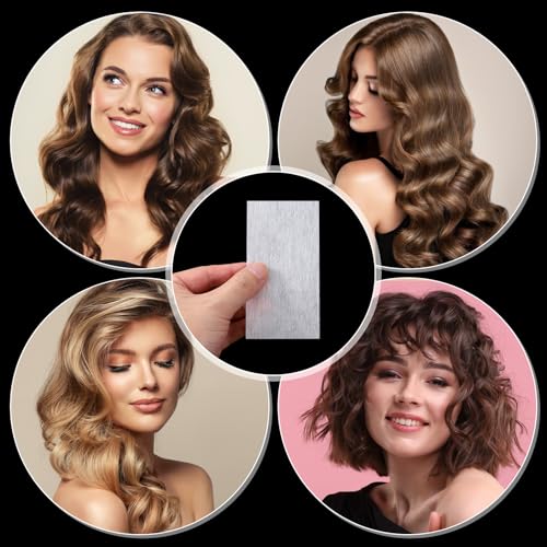 90PCS Perm Hair Papers for Salon & Home Use Disposable Polyester Wraps