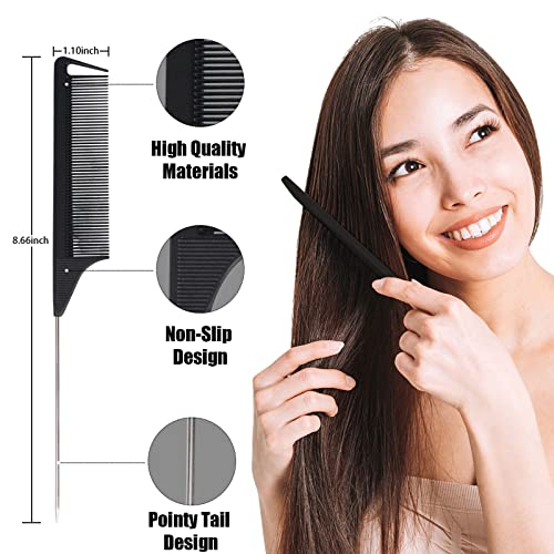 10 PCS Rat Tail Combs Set - Hair Styling & Parting Tool
