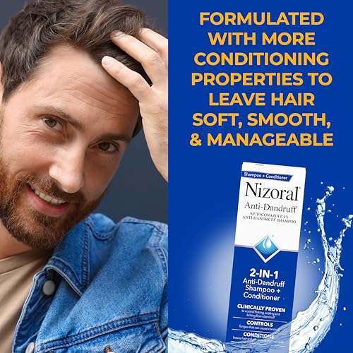 Nizoral 2-in-1 Anti Dandruff Shampoo and Conditioner, 14 Fl Oz, 1% Ketoconazole