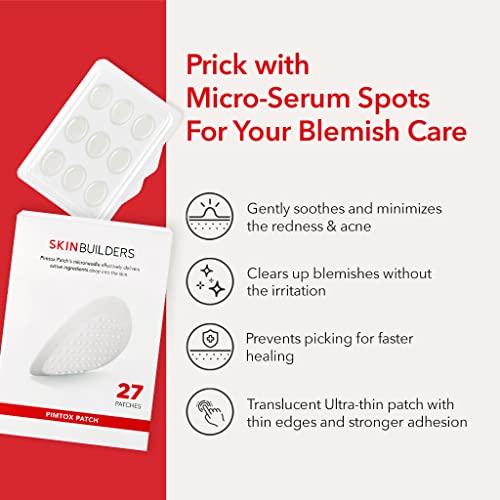 Microneedle Acne Patches with Madecassoside & EGF - 9 Count