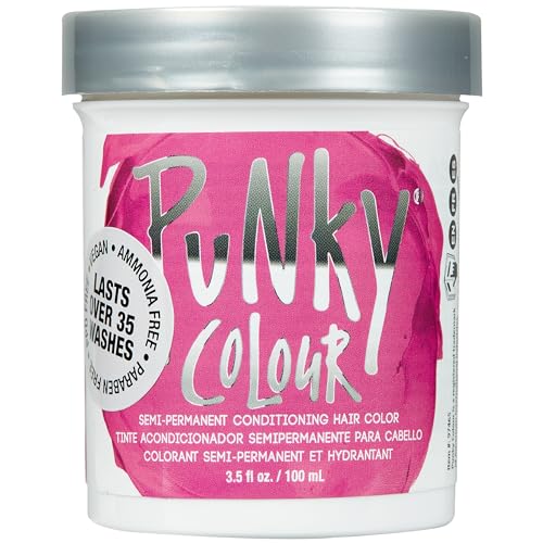 Punky Flamingo Pink Semi Permanent Hair Dye – Vibrant 3.5 oz