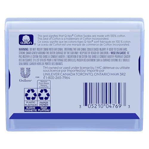 Q-tips Cotton Swabs with Precision Tips, Travel-Size 10-Pack for Beauty & Personal Care