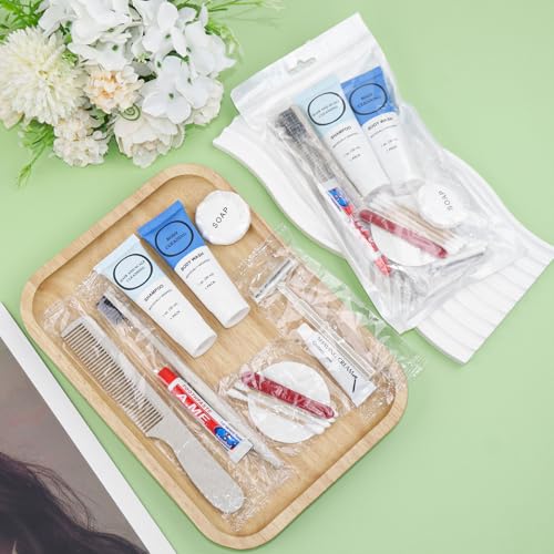 Toiletry Kits Homeless Personal Hygiene Care Package Kits Supplies In Bulk, Disposable Travel Size Essential Women Men Toiletries Set for Hotel, Charity, Camping, Travel (5 Pack)