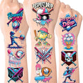 Baseball Ice Cream Drip Temporary Tattoos Stickers