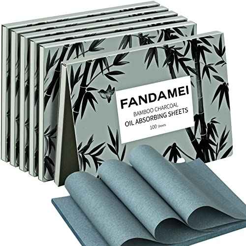FANDAMEI 600 Counts Oil Blotting Sheets For Face, Blotting Paper for Oily Skin, Oil Control Film, Oil Absorbing Sheets For Face, Oil Absorbing Tissues, Oil Blotting Papers